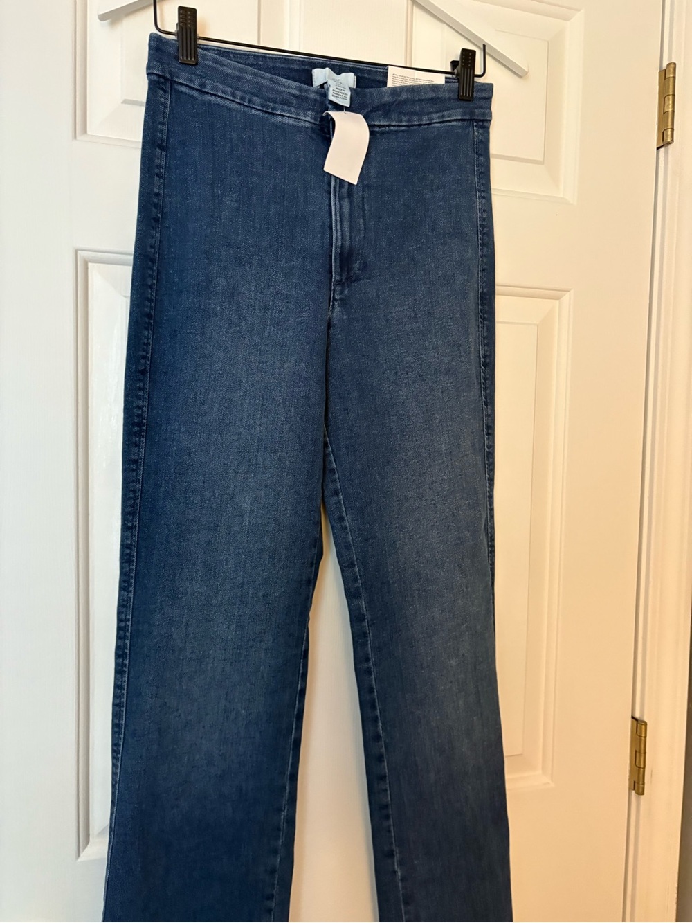H&M Wide-Leg Jeans in Dark Blue